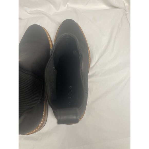 Nisolo Chelsea Boots Womens Size 8.5 Us Carmen Black Leather Ankle Pull On - Picture 7 of 8